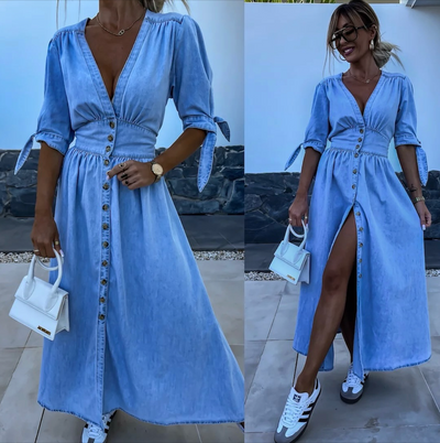 Diana | Fashionable denim dress