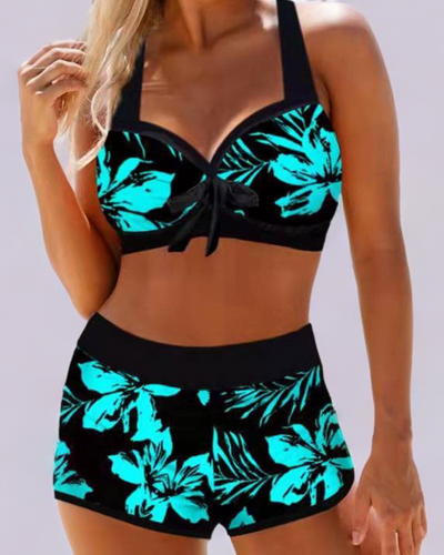 Freya | Swimsuit with high waist and floral print