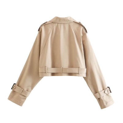 Stephanie | Elegant short trench coat