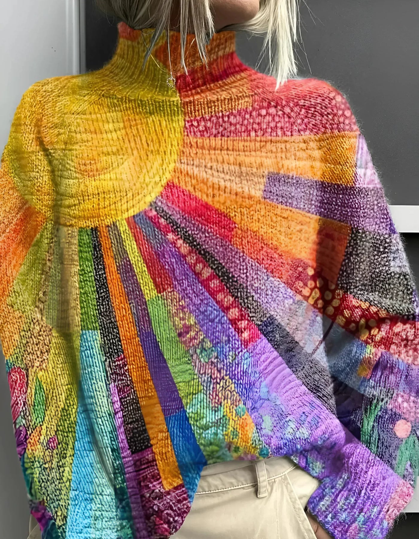 Sienna | Colorful turtleneck sweater