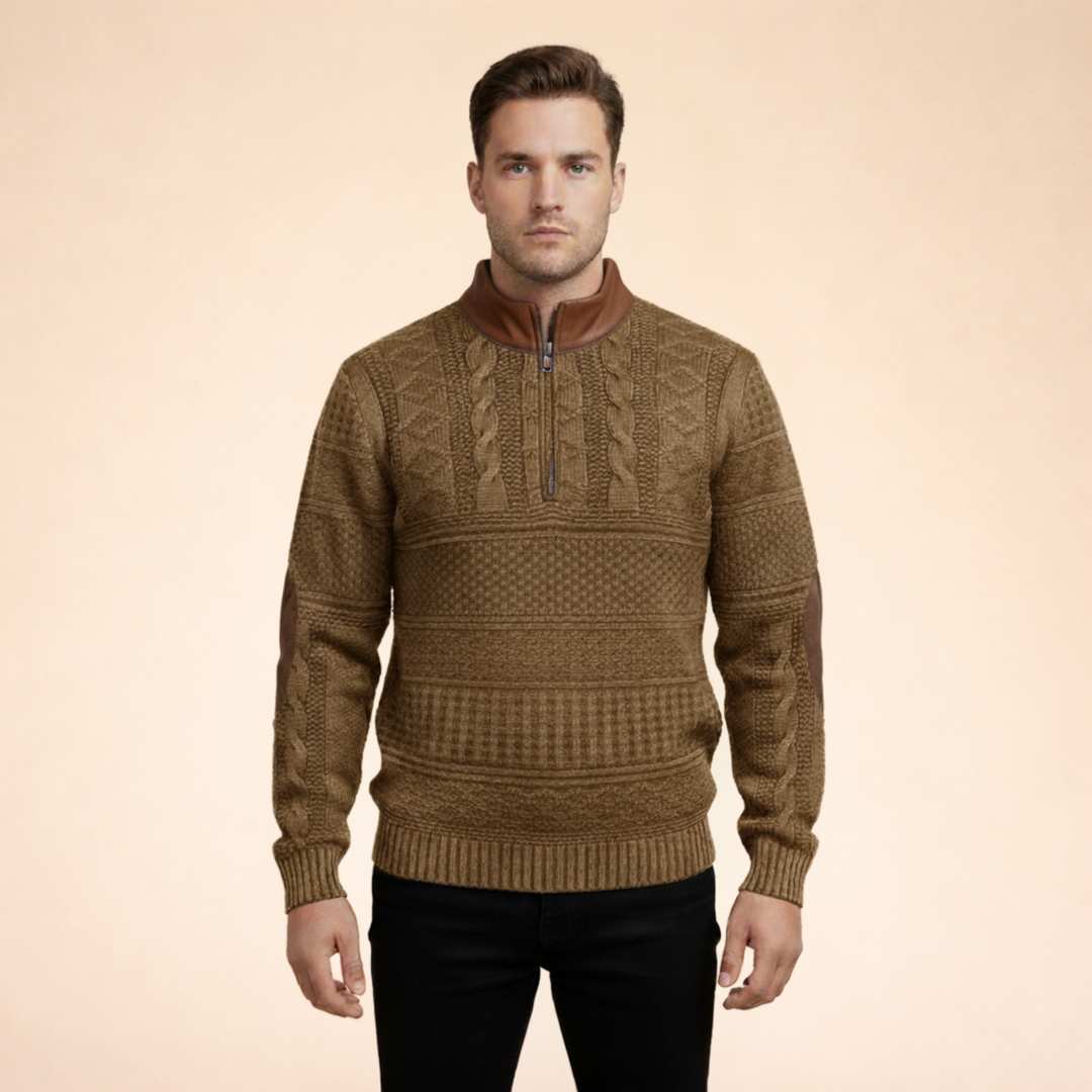 Winston | Men’s Quarter Zip Sweater – Stylish, Comfortable & Versatile 1