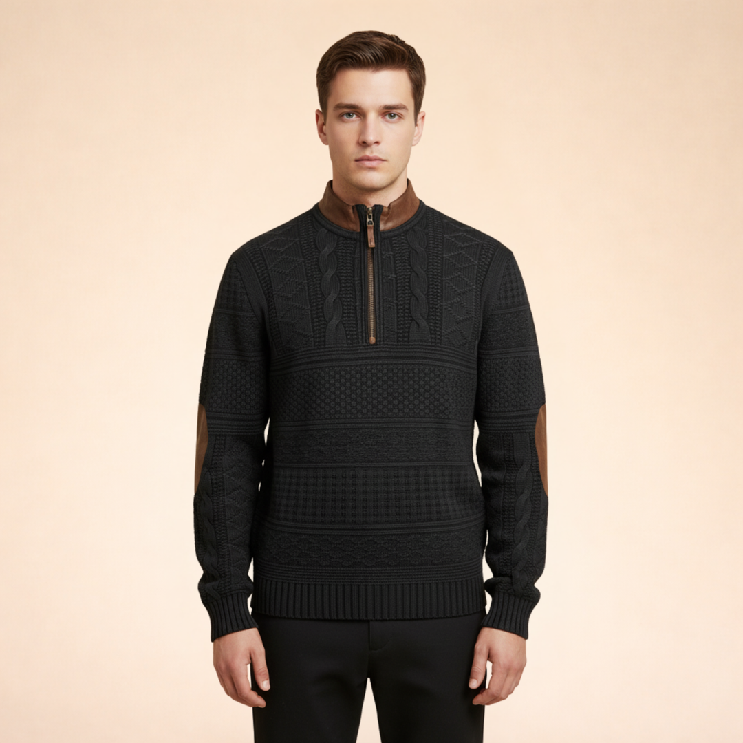 Winston | Men’s Quarter Zip Sweater – Stylish, Comfortable & Versatile 2