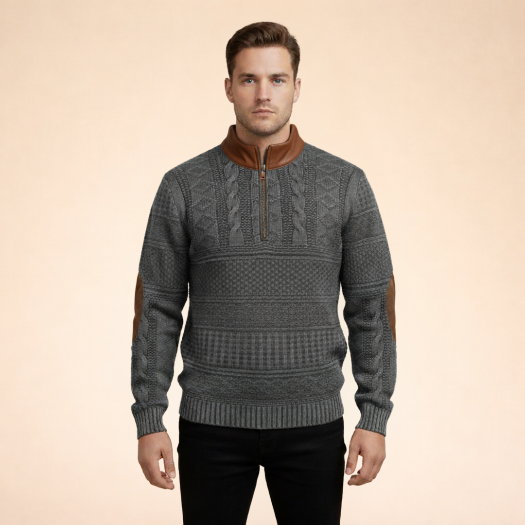 Winston | Men’s Quarter Zip Sweater – Stylish, Comfortable & Versatile 3