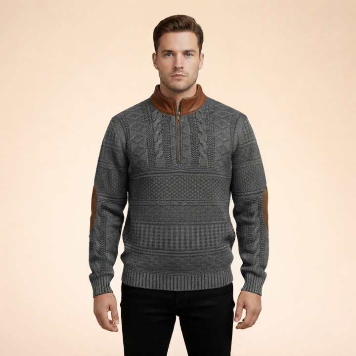 Winston | Men’s Quarter Zip Sweater – Stylish, Comfortable & Versatile 3