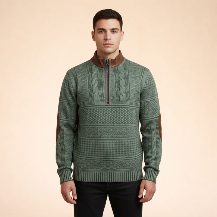 Winston | Men’s Quarter Zip Sweater – Stylish, Comfortable & Versatile 4