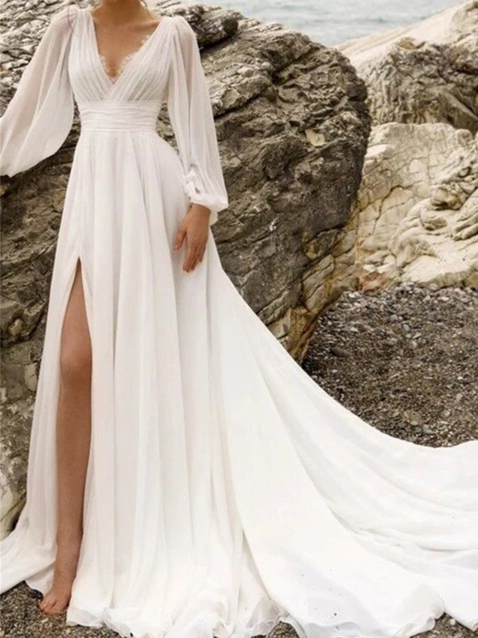 Zaira | Boho Long Sleeve Maxi Dress