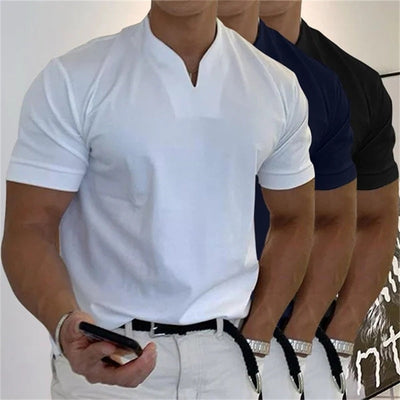 Charles | Short Sleeves V-Neck Shirt