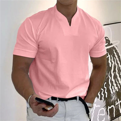 Charles | Short Sleeves V-Neck Shirt