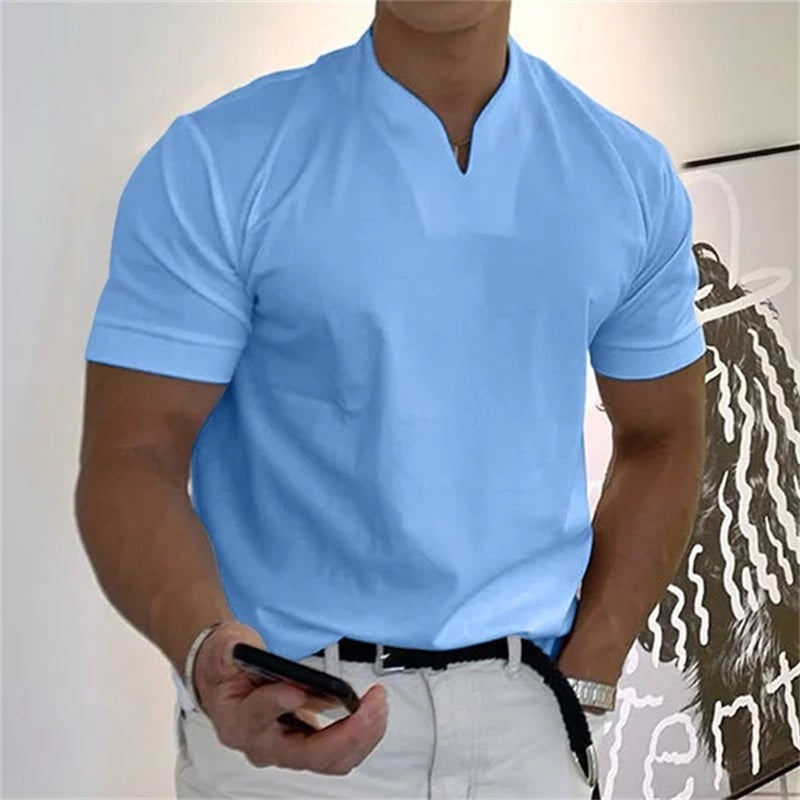 Charles | Short Sleeves V-Neck Shirt