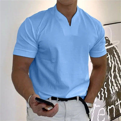 Charles | Short Sleeves V-Neck Shirt