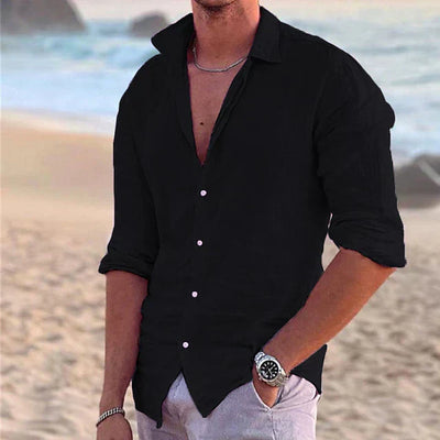 Zander | Linen casual cotton shirt