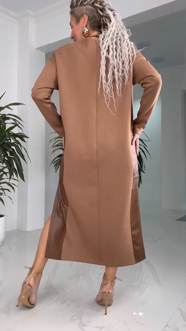 Milena | Long Sleeved Maxi Dress