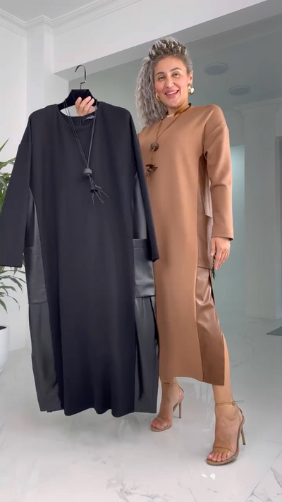 Milena | Long Sleeved Maxi Dress