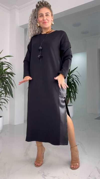 Milena | Long Sleeved Maxi Dress