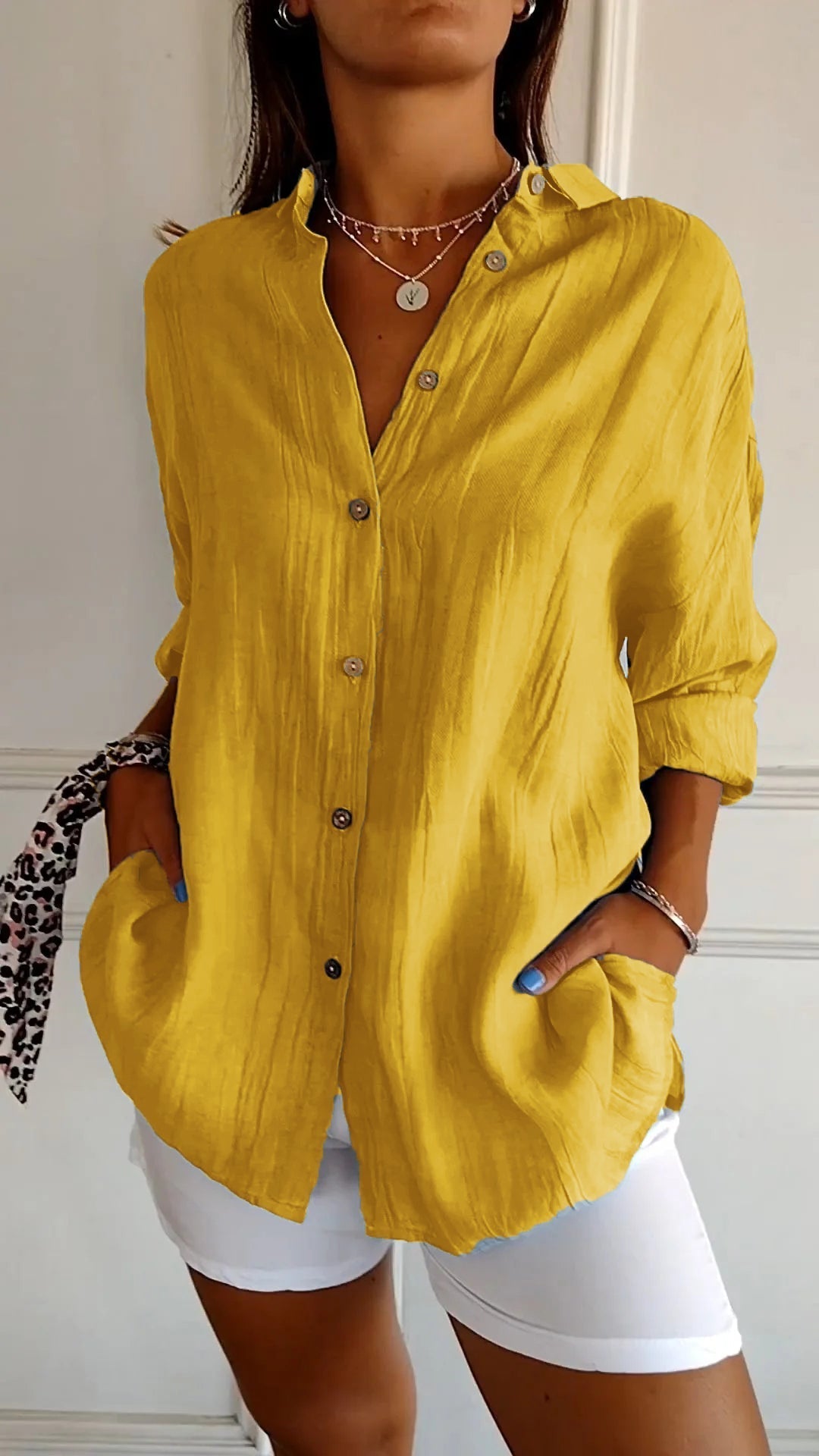 Sasha™ - Elegant shirt with pleated