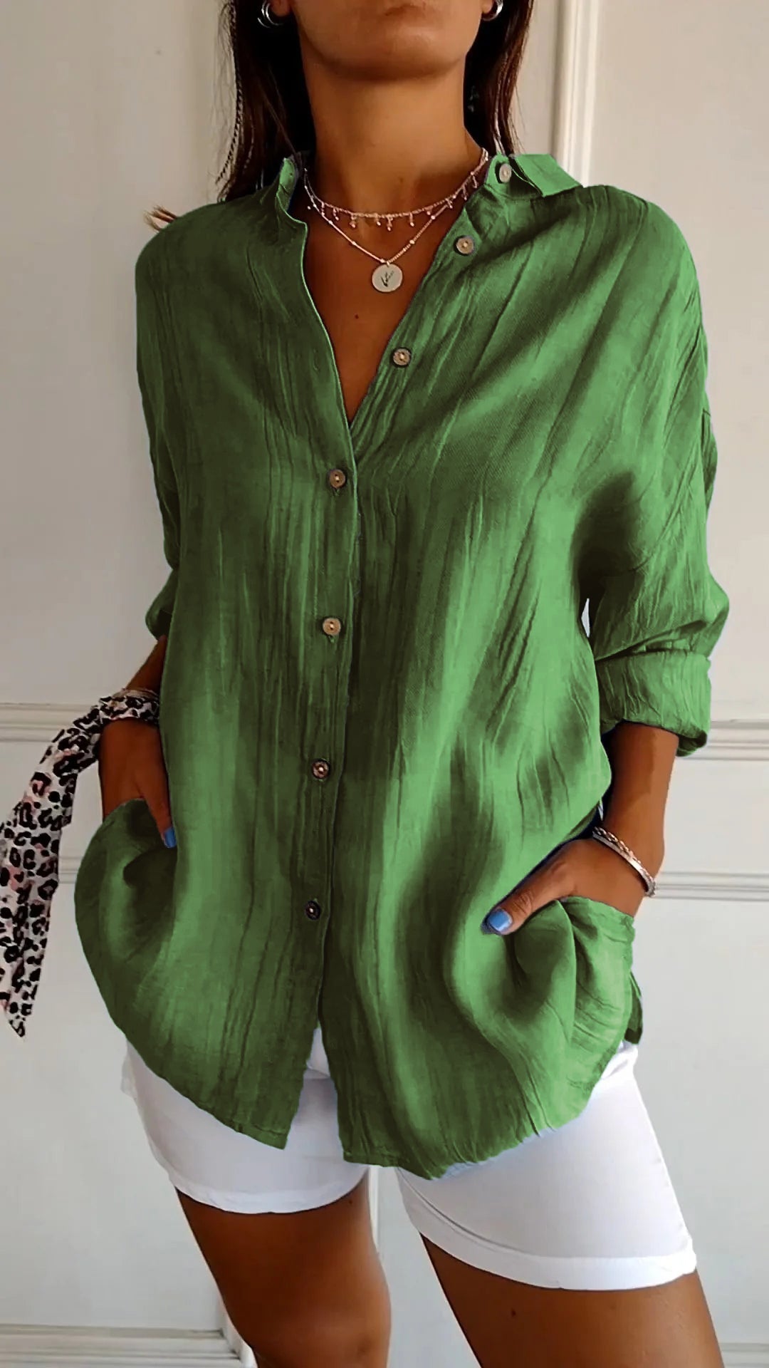 Sasha™ - Elegant shirt with pleated