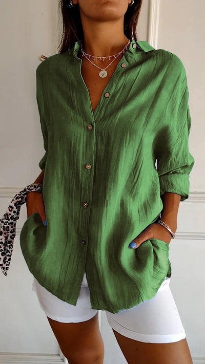 Sasha™ - Elegant shirt with pleated