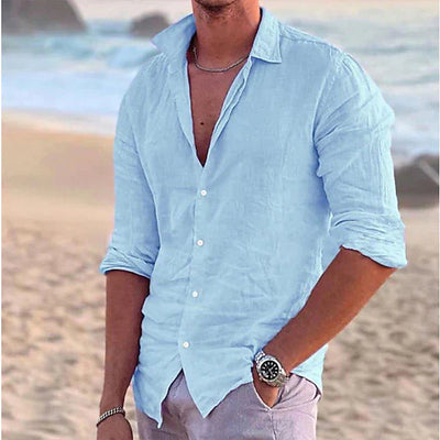 Zander | Linen casual cotton shirt
