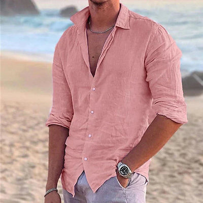Zander | Linen casual cotton shirt