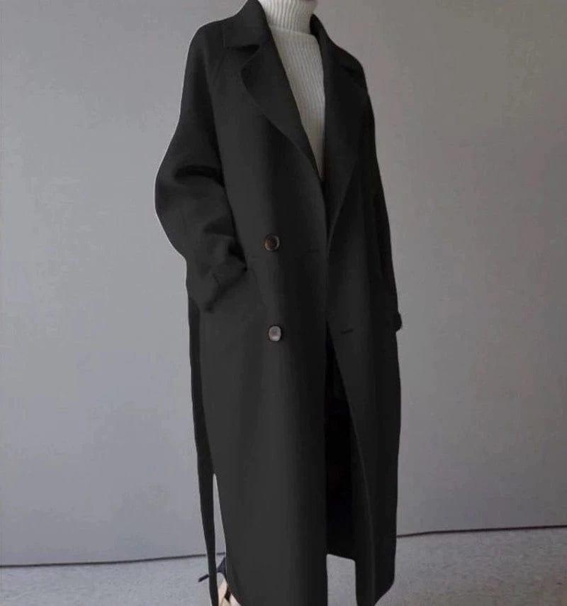 Willow | Elegant  Long Wool Coat