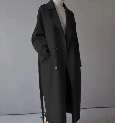 Willow | Elegant  Long Wool Coat