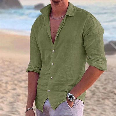 Zander | Linen casual cotton shirt