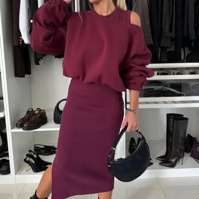 Celeste | Sleeveless Sweatshirt and Dress Set