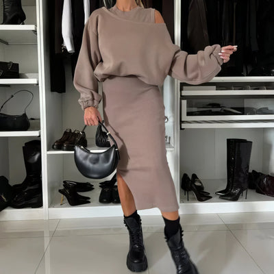 Celeste | Sleeveless Sweatshirt and Dress Set