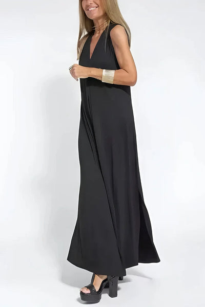 Camille | Elegant long dress + matching cardigan