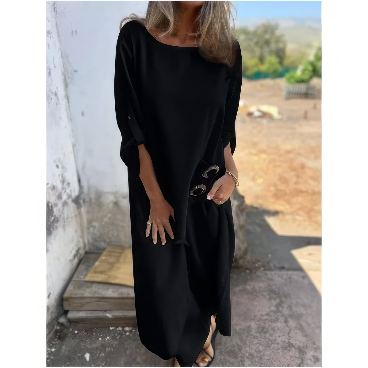 Sandy | Dress and loose fitting pant Set