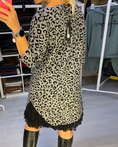 Rosalie | Elegant Leopard Print Dress