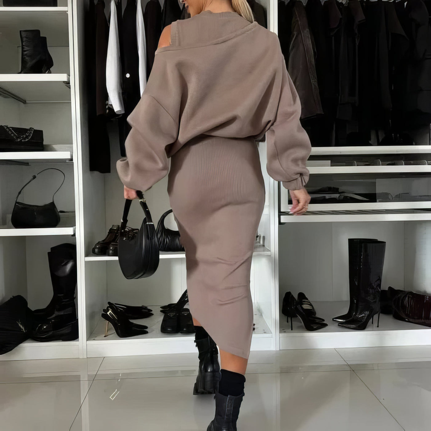 Celeste | Sleeveless Sweatshirt and Dress Set