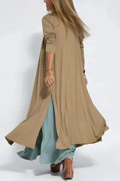 Camille | Elegant long dress + matching cardigan