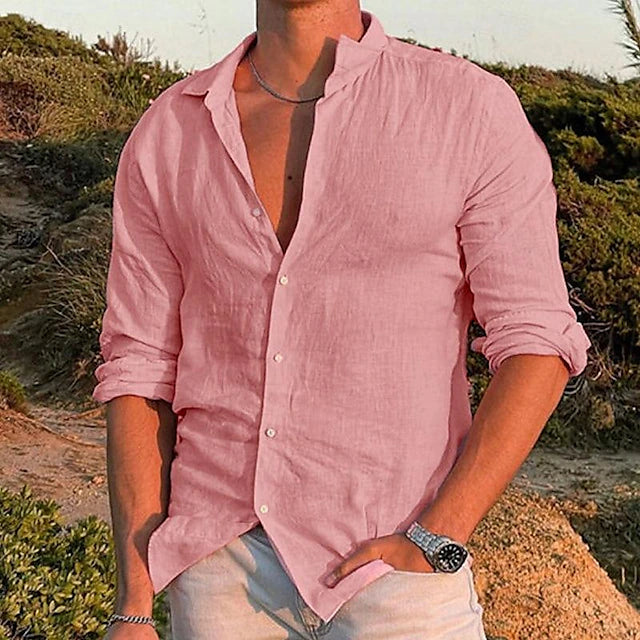 Zander | Linen casual cotton shirt